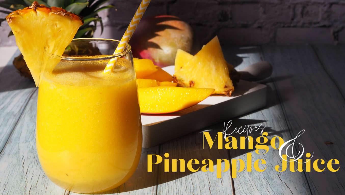 mango and pineapple juice